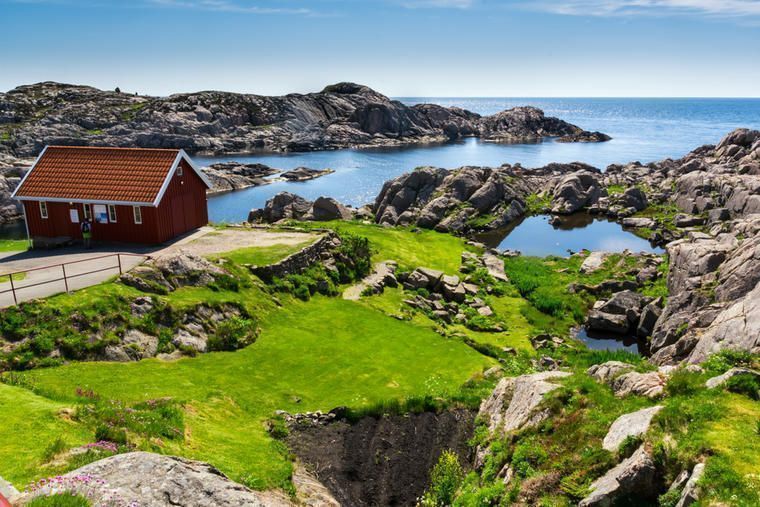 Lej en hytte i Vest-Agder og besøgde mange byer langs kysten
