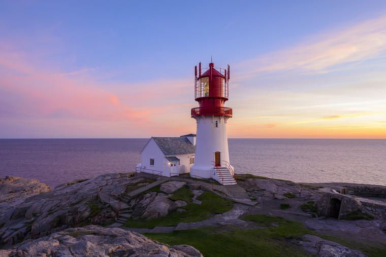 Besøg Lindesnes Fyr fra en hytte i Vest-Agder